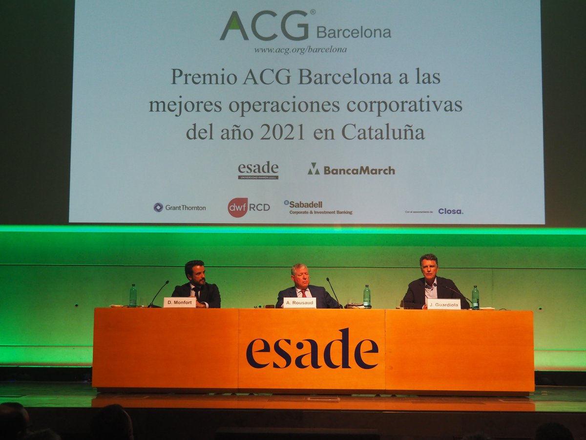 icfcat's tweet photo. El conseller delegat de l'#ICF, Jordi Òliva, forma part del jurat dels premis @ACGGlobal Barcelona 2021. Els guardonats de l'edició d'enguany van ser #CostaBravaMediterraneanFoods i #CimentsMolins.
Moltes felicitats i encerts als premiats! https://t.co/CGczvLBKGC