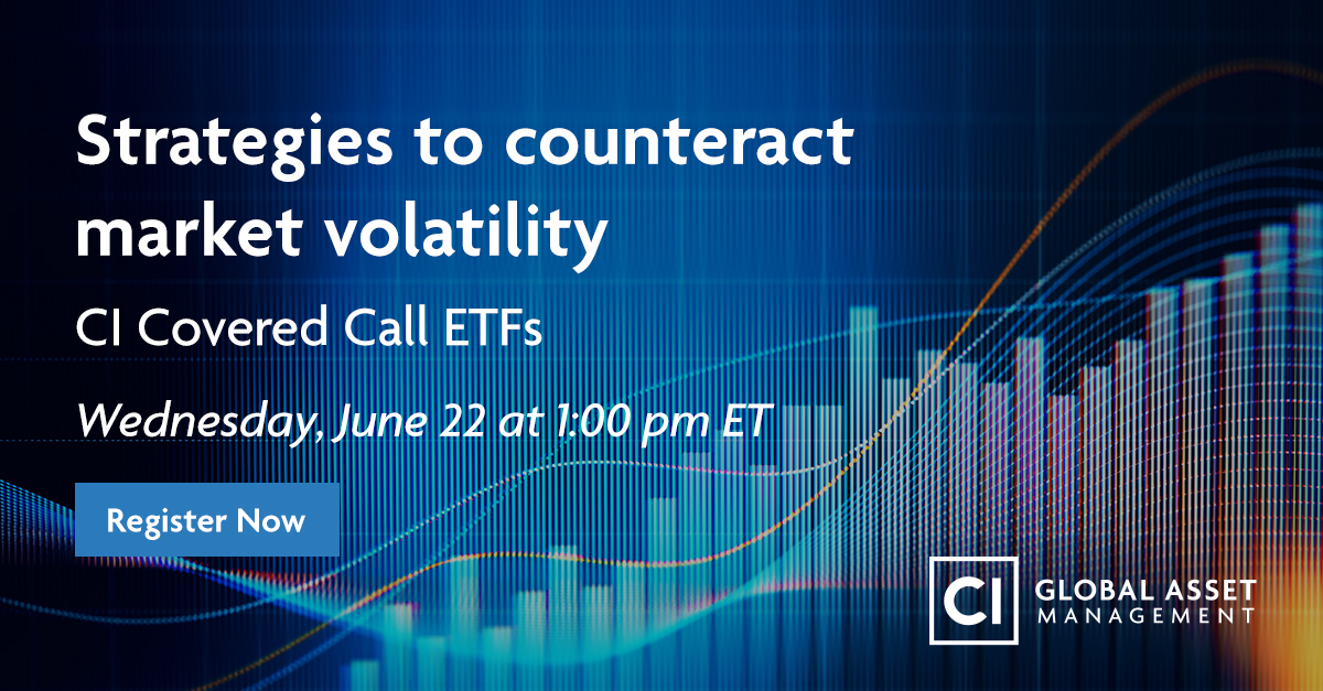 CIGlobalAsset's tweet photo. As #marketvolatility increases, are your risk-averse clients getting more concerned? CI Covered Call ETFs are designed to manage downside risk, generate attractive yields and participate in upside potential. https://t.co/MUHGJ7zqht https://t.co/PvdjaFrNM9