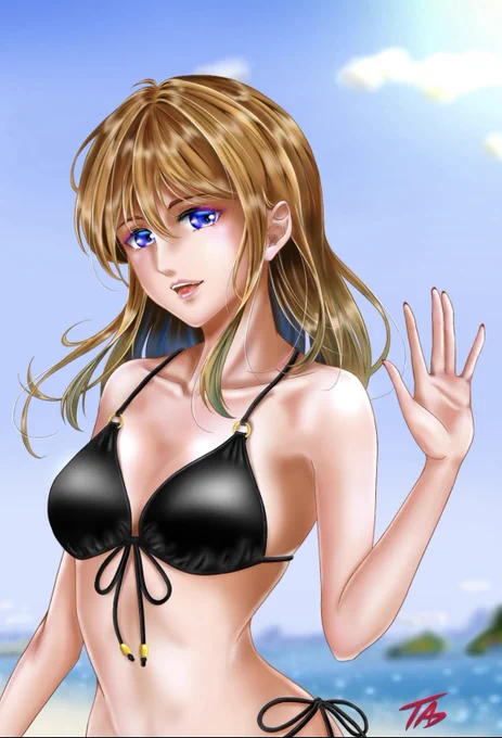 #絵描きさんと繫がりたい #イラスト 先の画は1年前のリメイクです まだデジタルに慣れてなくブラシ選びも効果の付け方もよくわからず老眼なのにスマホで描いてました この1年で少しはマシになりましたかね これからもぼちぼち描いて 行きます