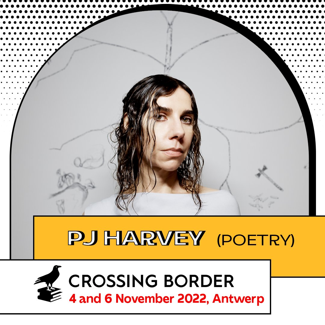PJHarveyUK's tweet photo. PJ Harvey will be reading poems from her new book, Orlam, and in conversation with writer @maxjohnporter  at @crossingborder, the international literature and music festival, in November.

2nd Nov - The Hague
4th Nov - Antwerp

https://t.co/BeMIRK7KVZ
https://t.co/UR3ErgqM6N https://t.co/6C0fuuwx8l
