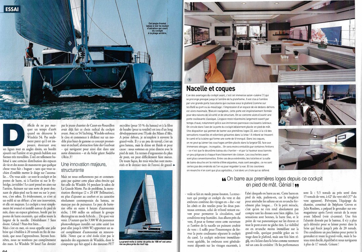 windelocat's tweet image. #WINDELO DANS LA PRESSE
Pas encore découvert le #Windelo54Yachting ?
Le magazine Le Monde du #Multicoque vous embarque pour un essai à bord de Zig Zag ! 
Article complet à retrouver dans #LeMondeduMulticoque de juin 2022 (Kiosques et plateformes de consultation en ligne).