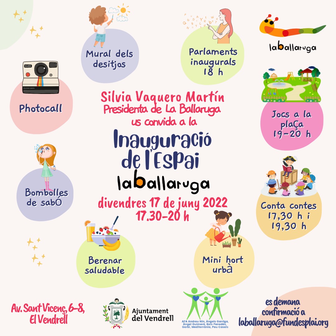 Us esperem!! #elvendrell #inauguracio #laballaruga #espai #lleure