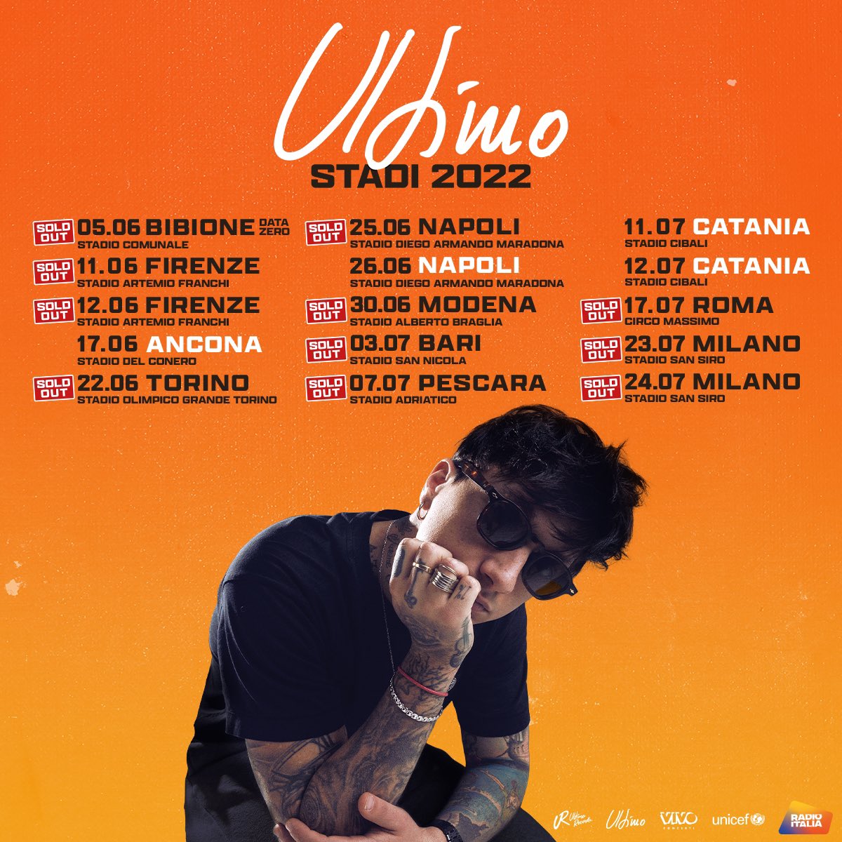 IlVeroUltimo's tweet photo. Anche la data del 3 luglio a Bari è sold out! ❤️ https://t.co/claxF8iF7v