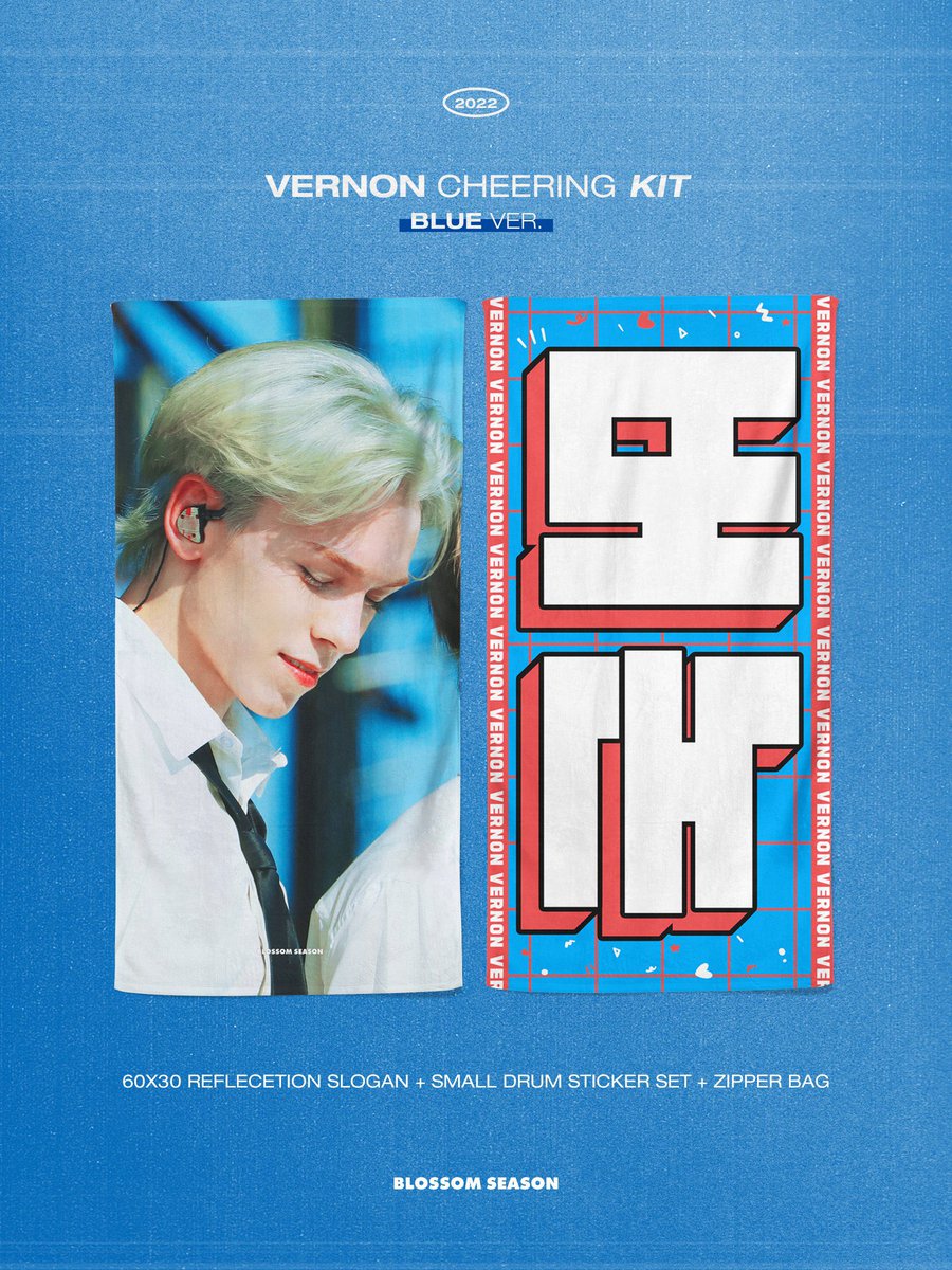 [🇻🇳VN GO]
📌VERNON (SEVENTEEN) Slogan by <a href="/Blossomseason_/">BLOSSOM SEASON</a> <60*30>

☘️KPOPPAPI ver / KPOPPPOPPI ver /BLACK ver / BLUE ver 

Gồm: Slogan phản quang + Zipper bag + Photocard set + Sticker set 

💵1 set : 480k/set
     2 set : 460k/set

⏰Deadline : 15h 16/06/2022