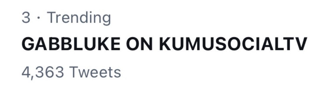 JDiiwanangRaWi's tweet photo. Whoa! Lalakas nyo naman po, pakilakasan pa po

Trending na po tayo third spot

GABBLUKE ON KUMUSOCIALTV
@_gabbskribikin @AlfordLuke23 
@kumuPH https://t.co/BHMGFPObHf