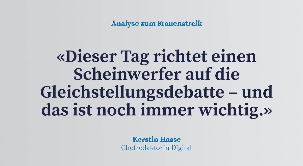Auch wenn Fortschritte gemacht werden: Die immer noch bestehenden Ungleichheiten machen den Frauenstreiktag weiterhin nötig, kommentiert <a href="/Kerstin_Kolumna/">Kerstin Hasse</a>. #Frauenstreik2022 bit.ly/AnalyseFrauens…