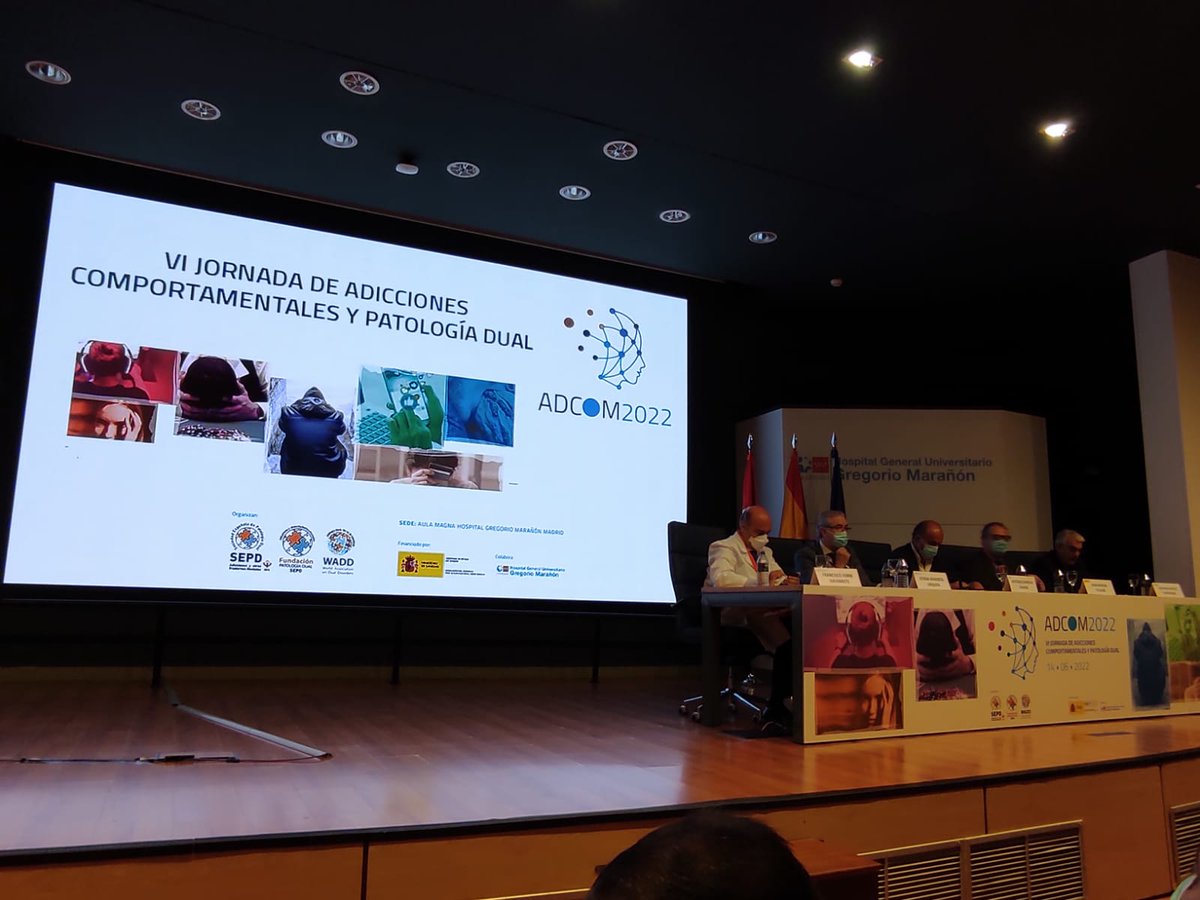 fejarfederacion's tweet photo. Hoy @santolariagr , responsable del departamento de psicología de Fejar,  participa en la "VI Jornada de Adicciones Comportamentales y Patología Dual" organizado por @SEPD_es , Fundacion @SEPD_es y @dualdisorders #PatologiaDual #AdiccionesComportamentales #DualDisorders https://t.co/NdVBh4cSXW