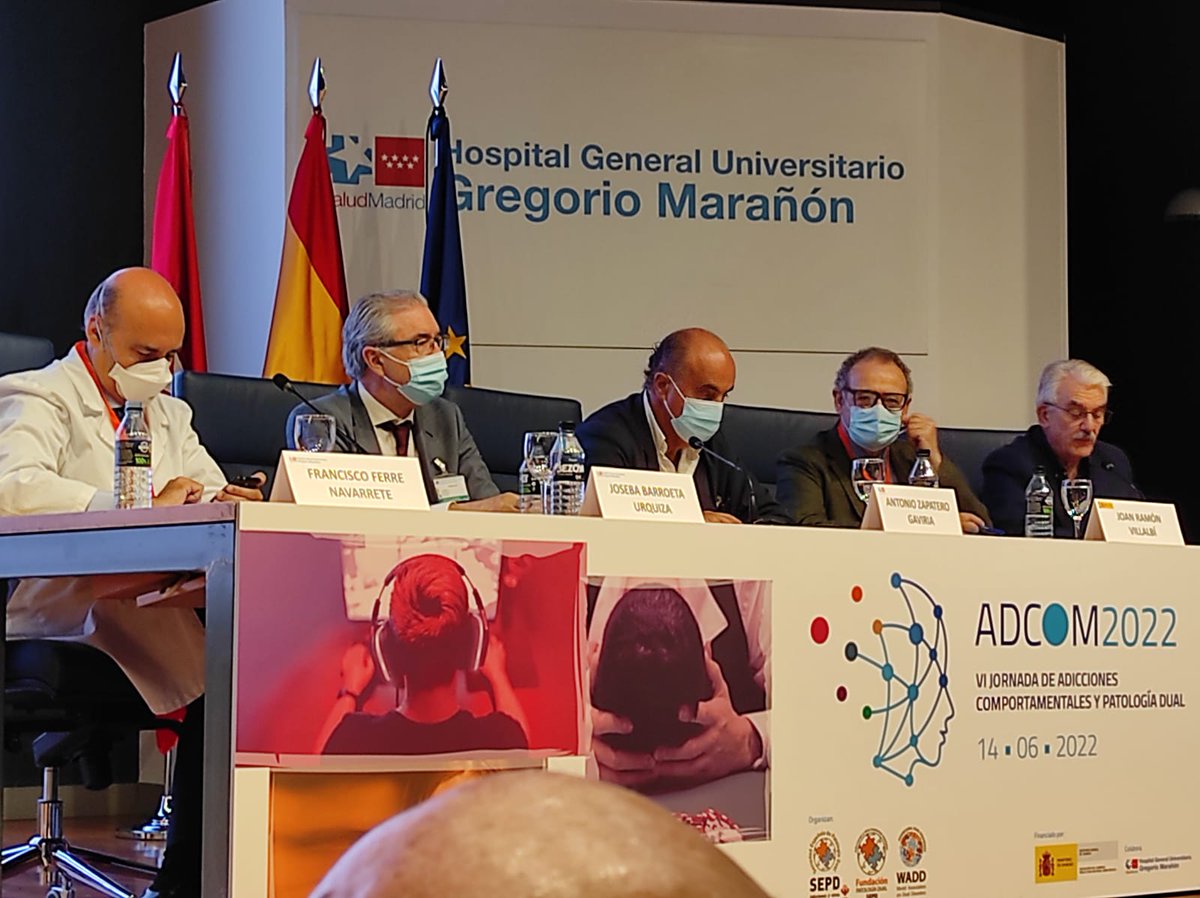 fejarfederacion's tweet photo. Hoy @santolariagr , responsable del departamento de psicología de Fejar,  participa en la "VI Jornada de Adicciones Comportamentales y Patología Dual" organizado por @SEPD_es , Fundacion @SEPD_es y @dualdisorders #PatologiaDual #AdiccionesComportamentales #DualDisorders https://t.co/NdVBh4cSXW
