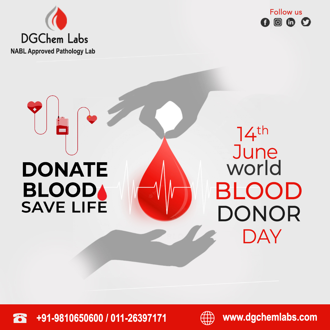 DgchemLabs's tweet photo. Today is  #WorldBloodDonorDay! Blood donations save millions of lives each year. DGchem Labs express gratitude toward blood donors who help and save lives.

#WBDD2022 #WorldBloodDonorDay #WorldBloodDonorDay2022 https://t.co/KG6t21BSyW