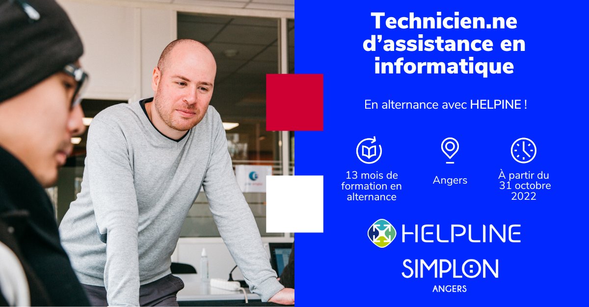 ⚡️Tu souhaites en savoir plus la formation Technicien-ne d'assistance en informatique ?  Inscrits toi à notre prochaine réunion d'information collective

Inscription ici 👉 ow.ly/tZPy50JwRlM

#helpline #emploi #informatique #inclusion #numerique #numeriqueinclusif