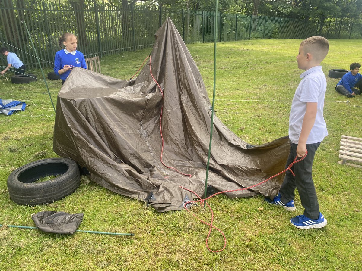 What a glorious day for den building! 
<a href="/Alt_HT/">Alt Academy</a> KS2’s collaboration, negotiation and organisation skills are really being put to the test today! 

#forestschool
#teamwork
#excellenceforall
#communication
#lifeskills