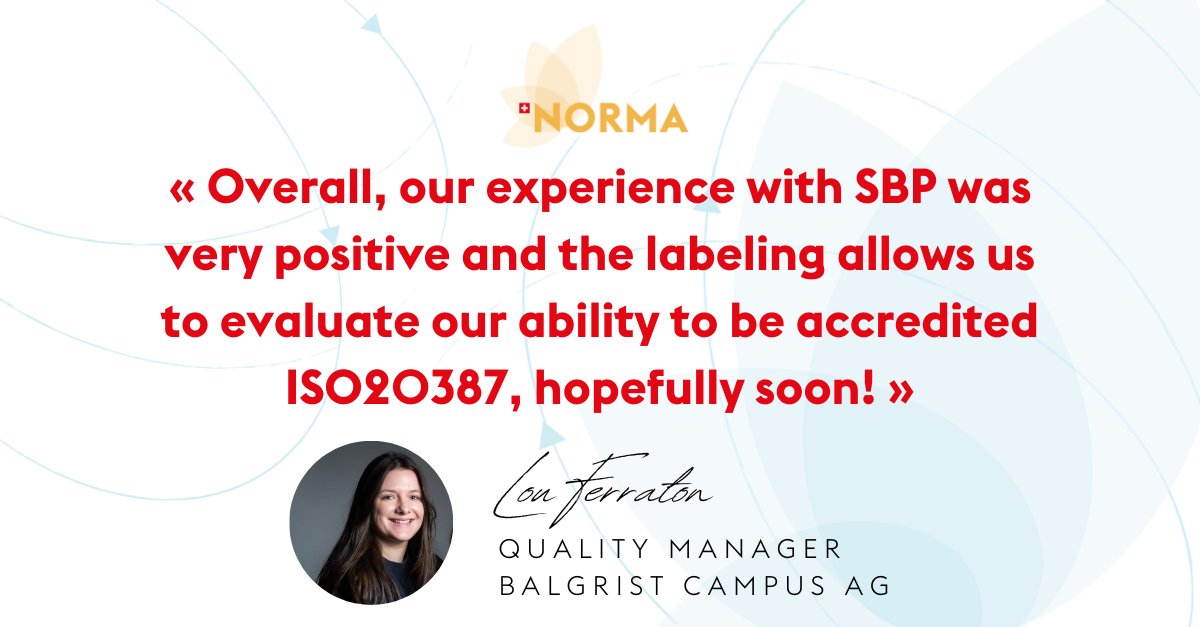 Working with SBP to obtain the NORMA Label has helped the Swiss Center for Musculoskeletal Biobanking (#SCMB) to improve its processes and activities. Thank you for your great feedback 💪! bit.ly/3mHgI8h

#biobanking #sbplabels #research #bbmri_qm
@BalgristCampus