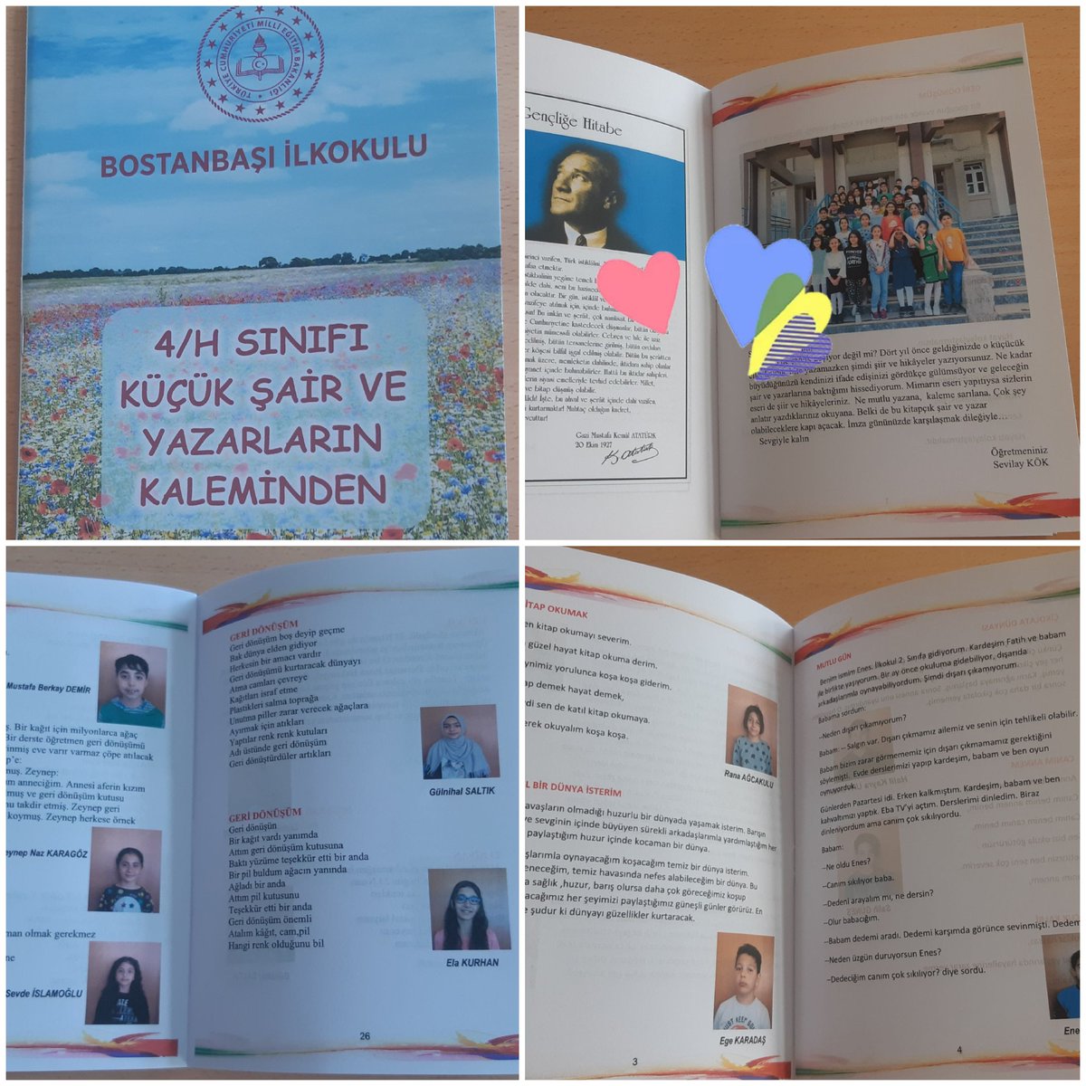 Bostanbaşı İlkokulu  4/H sınıfı öğrencilerinin kendi yazdığı şiir ve hikayelerden bölümler 
<a href="/tcmeb/">Millî Eğitim Bakanlığı</a> 
<a href="/MalatyaMem/">MALATYA İL MİLLİ EĞİTİM MÜDÜRLÜĞÜ</a> 
<a href="/yesilyurtmem44/">Yeşilyurt İlçe Millî Eğitim Müdürlüğü / MALATYA</a> 
<a href="/BOSTANBAILKOKU1/">BOSTANBAŞI İLKOKULU</a>