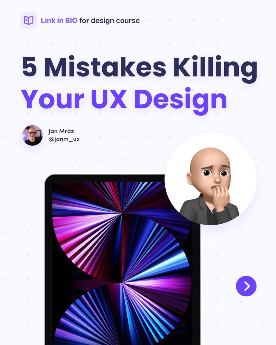 In this post, I’m mentioning some of the mistakes that can ruin your UX UI design. So make sure you avoid them! Check the thread below...

Retweets are highly appreciated! 💜