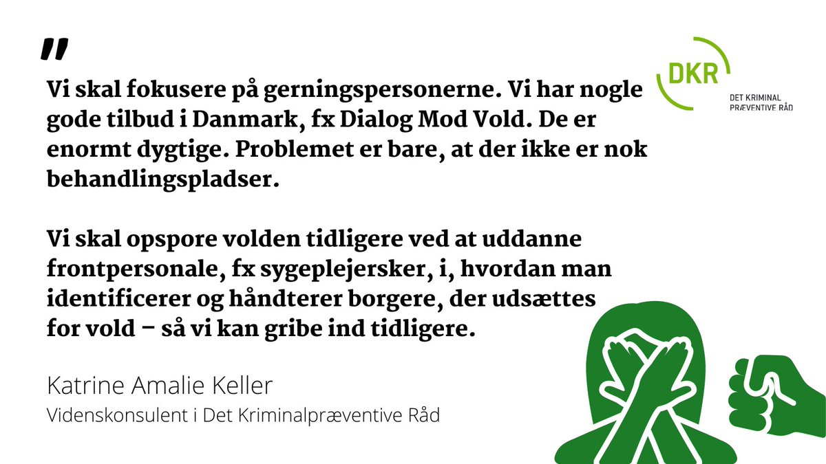 Folketinget har vedtaget at der skal laves national handlingsplan mod partnerdrab på kvinder. Det er positivt, og det er desværre nødvendigt.
DKR's videnskonsulent var i <a href="/24syv/">24syv</a> for at tale om, hvordan vi kan forebygge drab på kvinder.
24syv.dk/episode/offer-…
#dkkrim #dkpol #drab