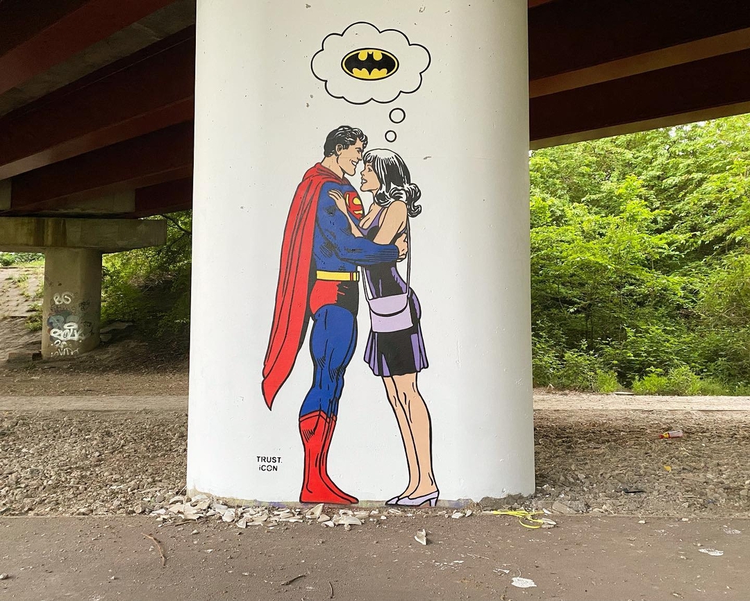 brababella's tweet photo. #Streetart: "It’s Complicated" by #TrustIcon @ #London, UK
More info at: https://t.co/mrht6IHWst
#lol #streetartlondon #streetartuk #ukstreetart #superman #arteurbana #urbanart #murals #muralism #contemporaryart #artecontemporanea https://t.co/suip0EQosL