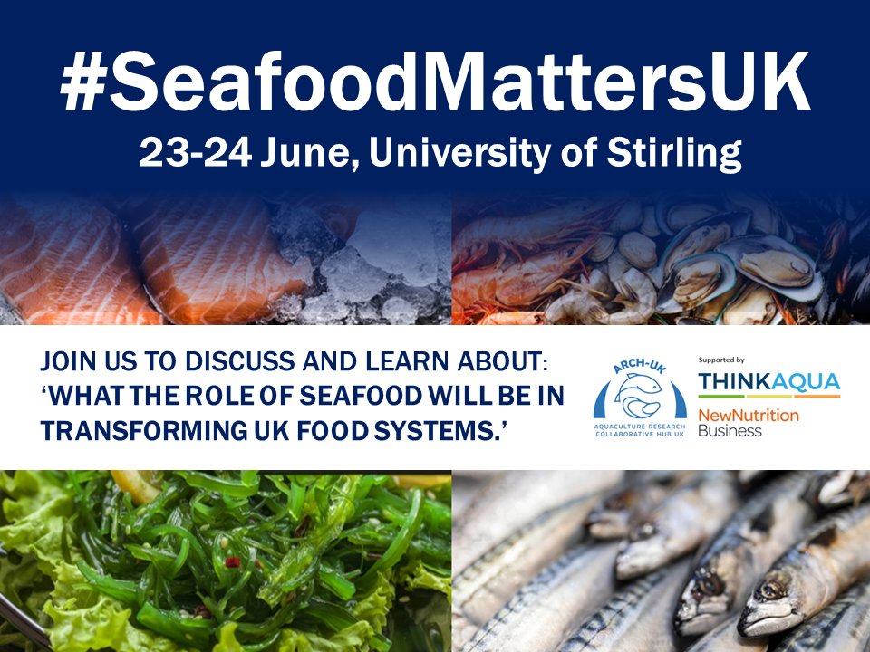 #SeafoodMattersUK 11am 23 June - 3pm 24 June, @IoAStirling ❓ARE YOU REGISTERED YET❓ #seafood #aquaculture #fish #shellfish #events #food #foodsystem #foodsystems #Sustainability #innovation 👉sites.google.com/view/seafoodma…