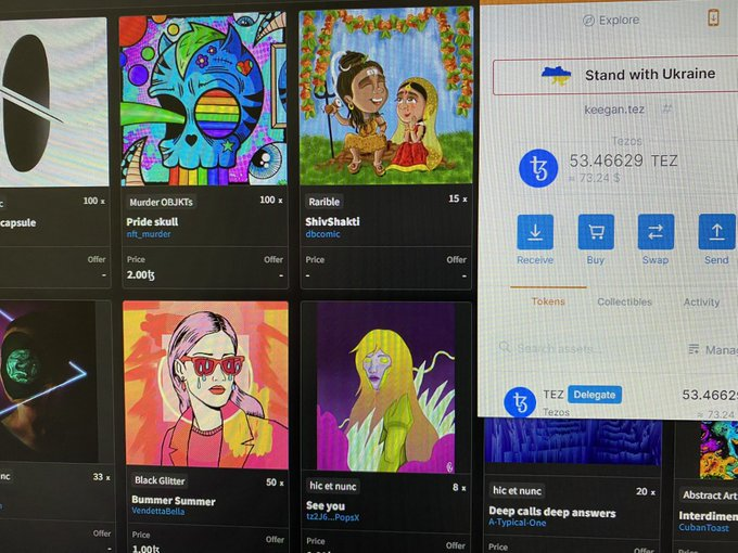 Can’t stop buying Tez NFTs , drop 
⬇️ ▫️Max 2 $xtz pls 
🙏🏻 ▫️Follow me, like n RT 💙
✨