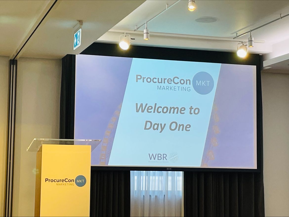 We're at #procurecon until Thursday this week and looking forward to some inspiring talks and workshops around marketing procurement! Let us know if you're also there, we'd love to catch up! 

#makemorepossible #procurecon #marketing #procurement