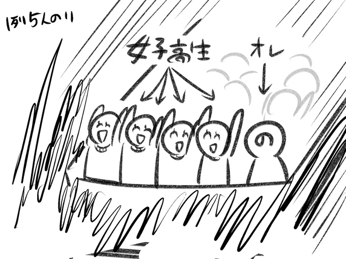 どーでもいいけどまえにジュラシックパーク一人で乗ったらこうなった https://t.co/fVJLpc6j4W 