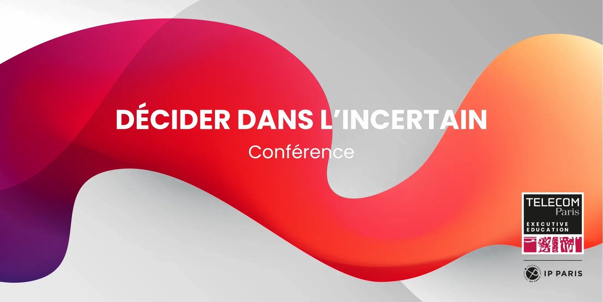 TP_ExEd's tweet photo. #EVENT
📅 [28/06 @18h30] Cette conférence vous donne des nouvelles bonnes pratiques managériales à adopter dans des environnements complexes et imprévisibles pour « Décider dans l’incertain ». 

👉 Inscription &amp; intervenants : https://t.co/F1oq6IPmw2

#TransformationDigitale https://t.co/3LhOWZM0Wy