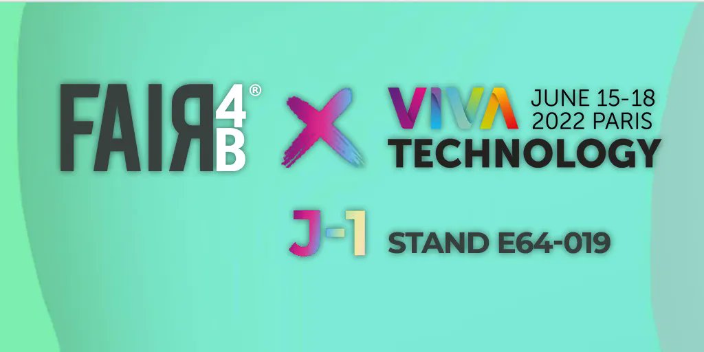Demain, Fair4b sera présent au salon Vivatech ! 

Ce n'est pas trop tard pour programmer une rencontre ! 

Cliquez juste en dessous ⬇️ 
buff.ly/3GMFMDY