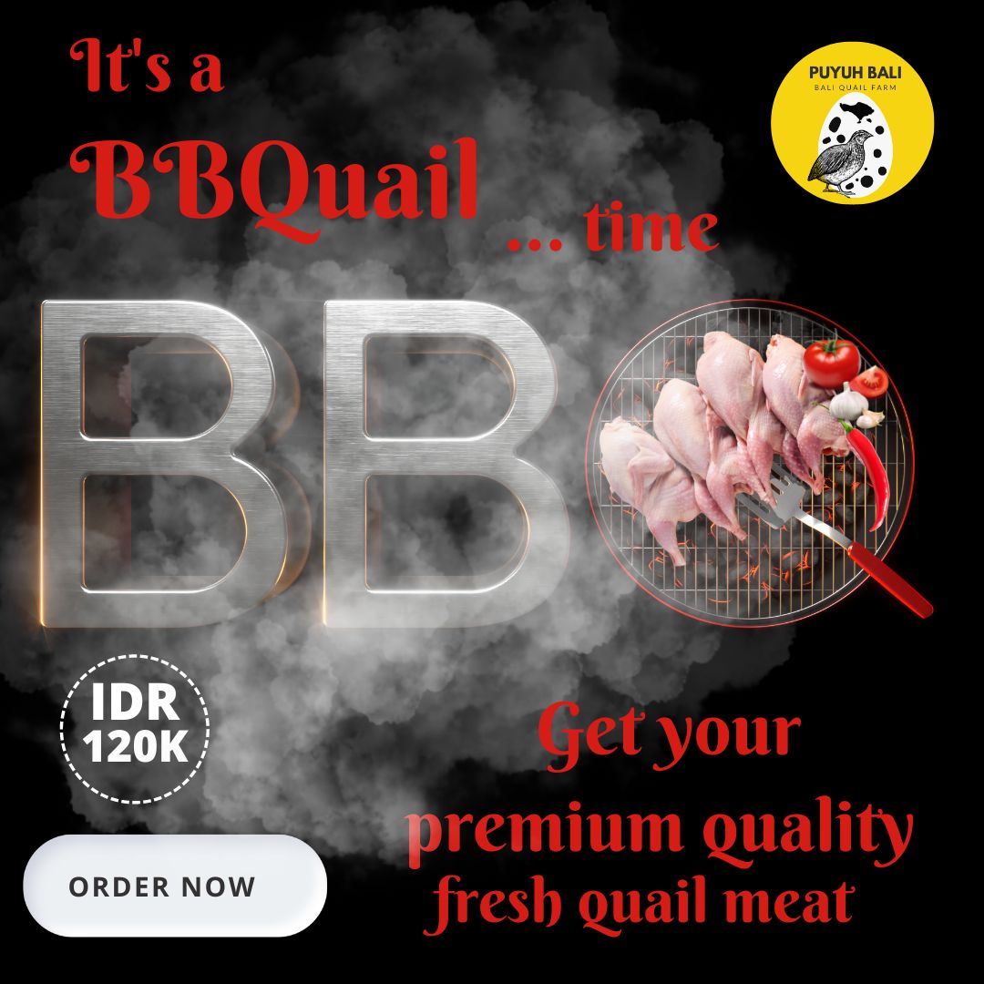 PuyuhBali's tweet photo. BBQuail TIME !!! Come and get some premium quality quail meat in Bali. #quail #quailmeat #bali #baliquail #puyuhbali https://t.co/q6aDONUKpo