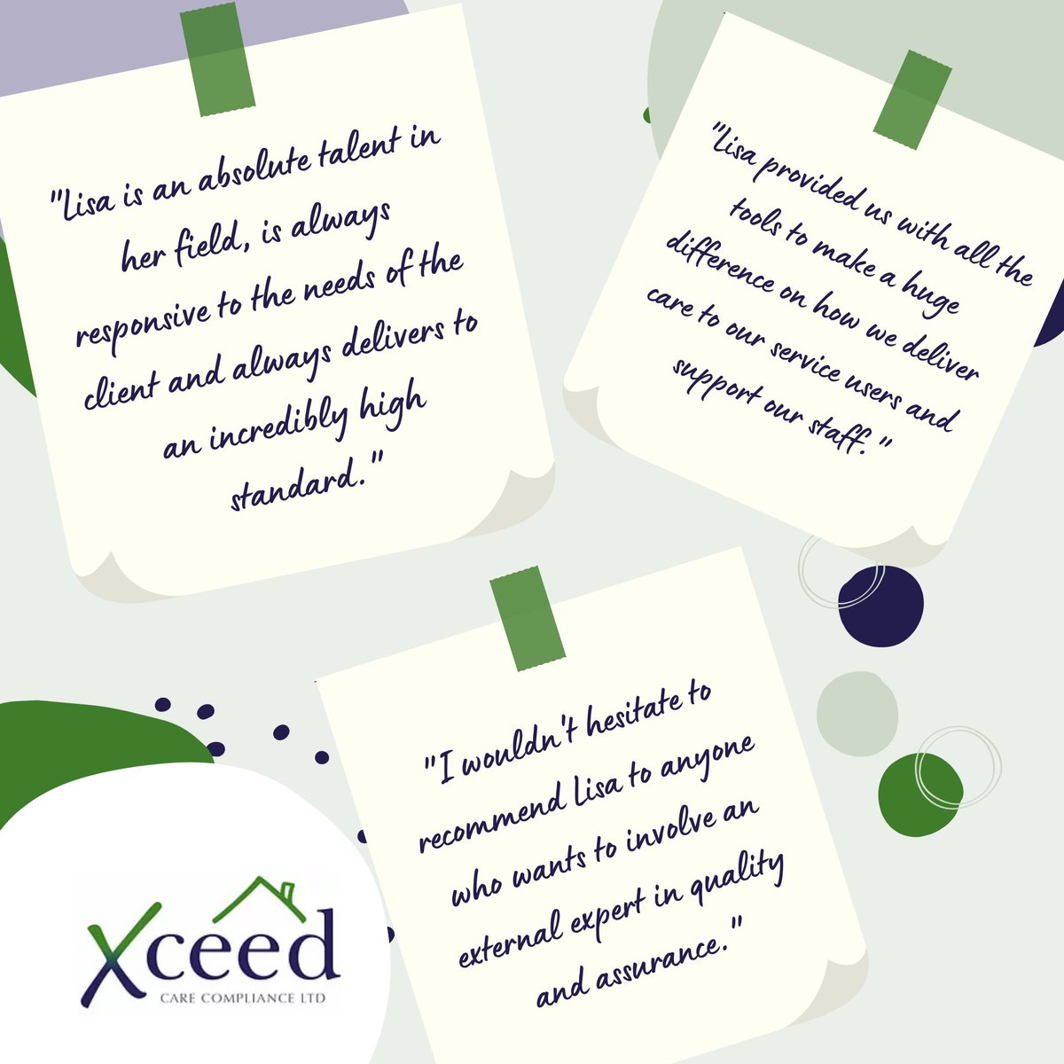 Thank you to some of my clients for providing such lovely feedback! It really does make all the hard work worthwhile!