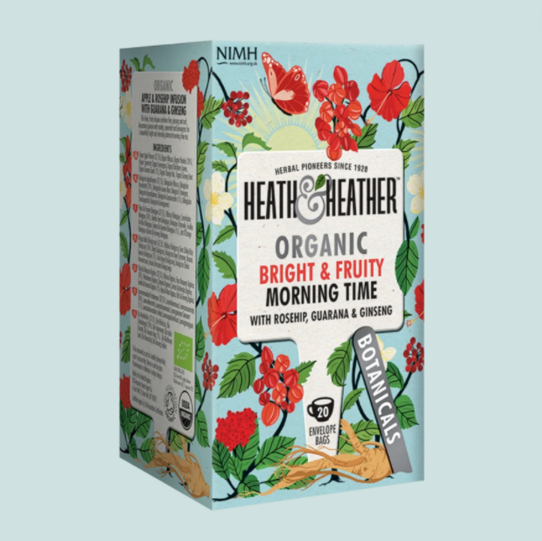 Heath &amp; Heathers ‘bright and fruity morning time tea’ is perfect for those early starts, along with having a delicately refreshing taste...

 💛Gluten Free
 💛Vegan
 💛Vegetarian

#HeathAndHeather #HerbalTea #Health #WellBeing #Happiness #Sunshine