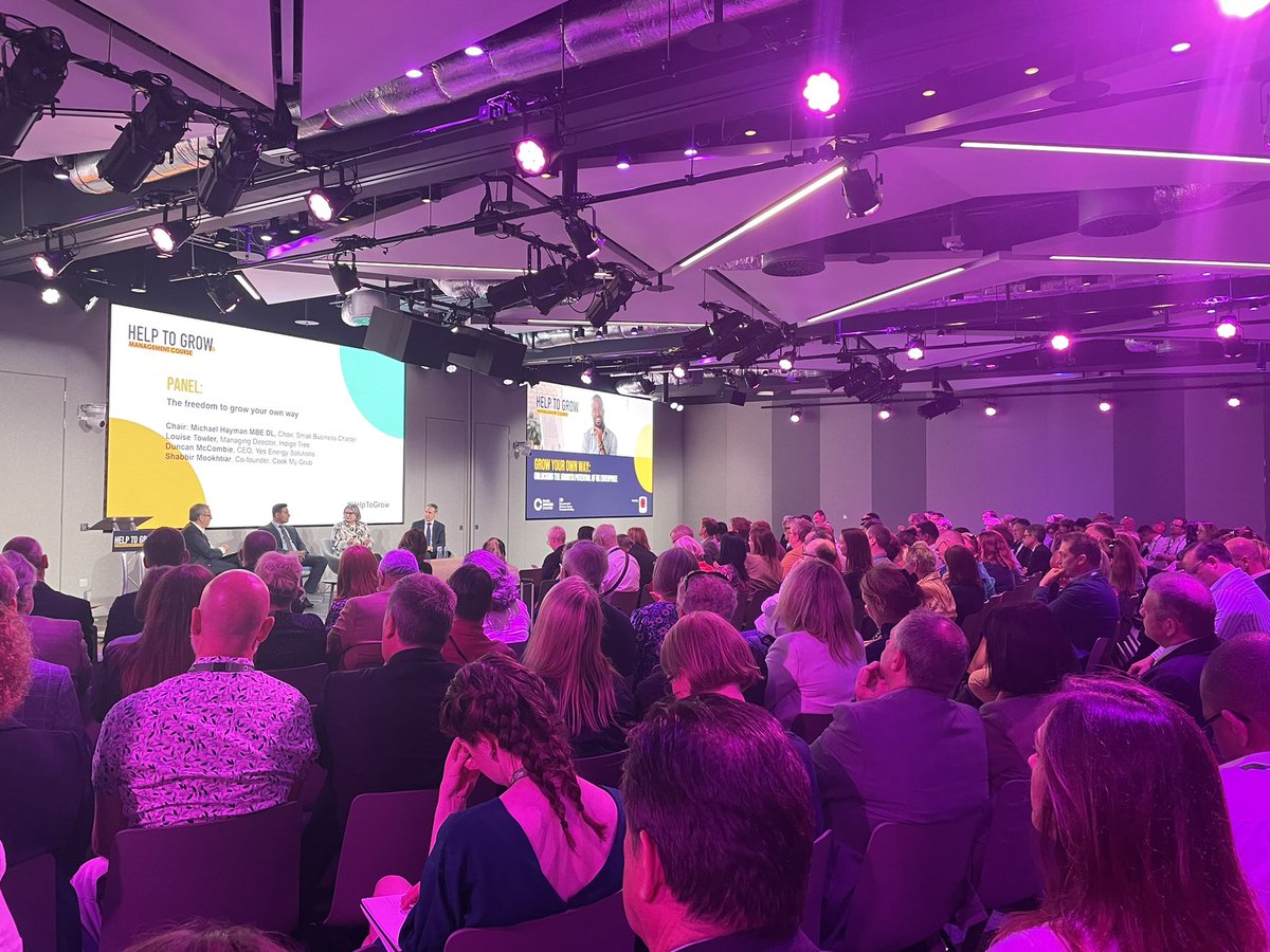 Great to be at today’s #HelpToGrow event in London with <a href="/SmallBizCharter/">SmallBusinessCharter</a>  and @beisgovuk. Very proud we as NatWest are partners and supporting even more businesses unlock growth potential 👍