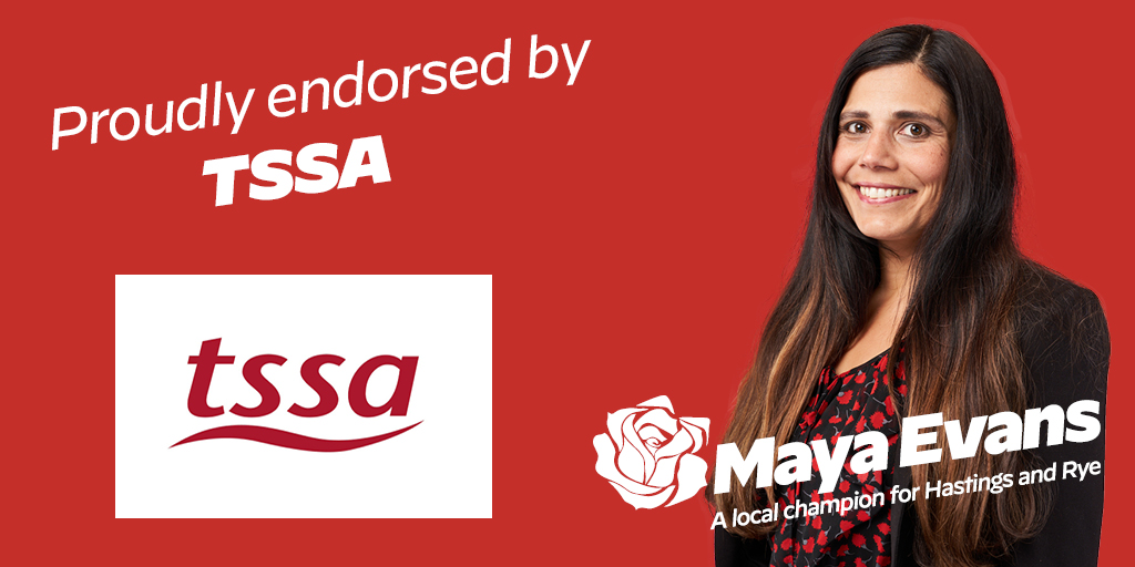 So grateful to have the endorsement of <a href="/TSSAunion/">TSSA</a>, The Transport Salaried Staffs' Association union!

TSSA are currently fighting for better pay, conditions and job security for its members at National Rail. I support them fully, there is power in a union!