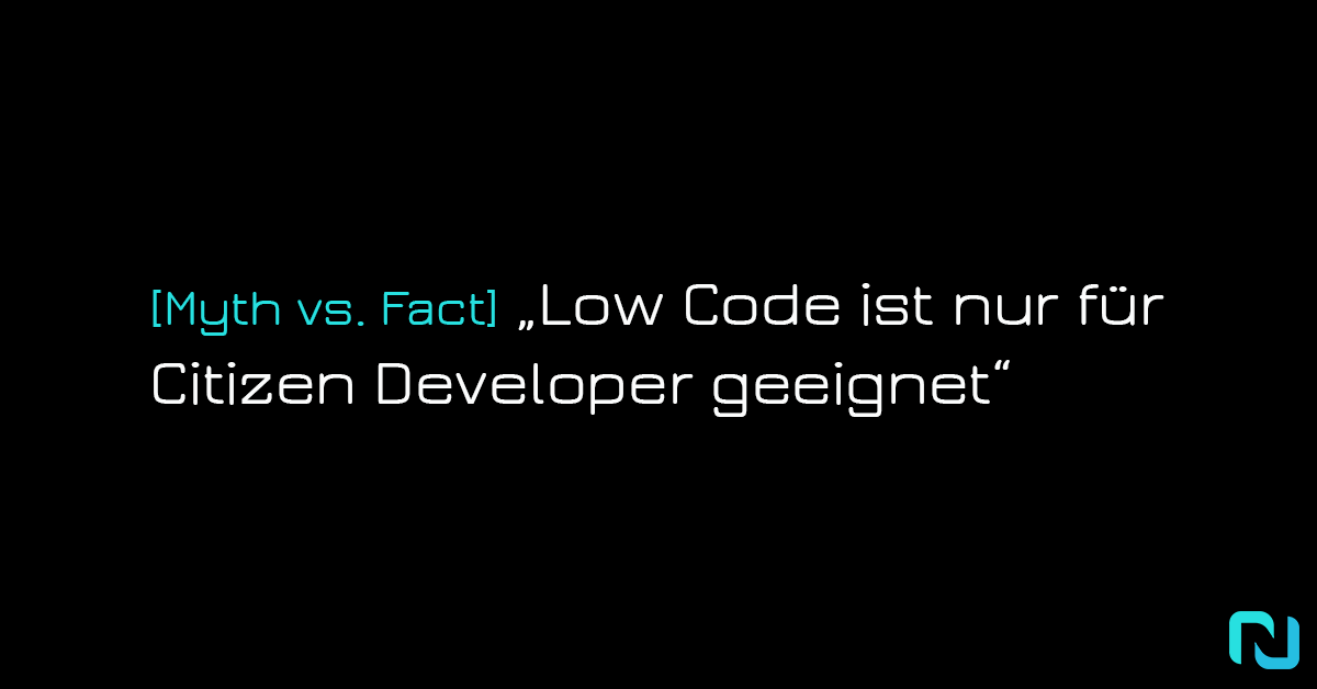 [Myth vs. Fact] "Low Code ist nur für Citizen Developer geeignet"  
linkedin.com/feed/update/ur…