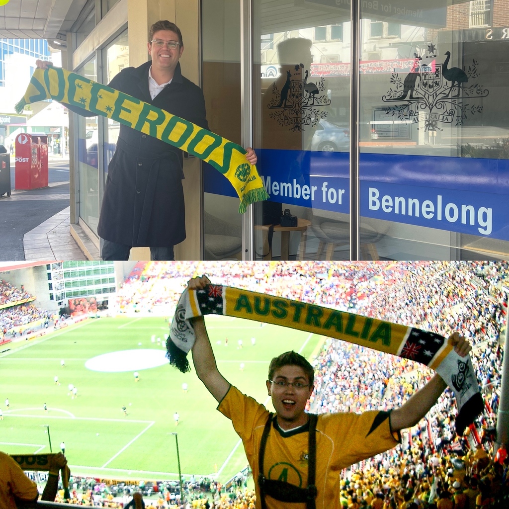 16 years on and I’m still singing for the @socceroos 

#bennelong #auspol #AUSvPER