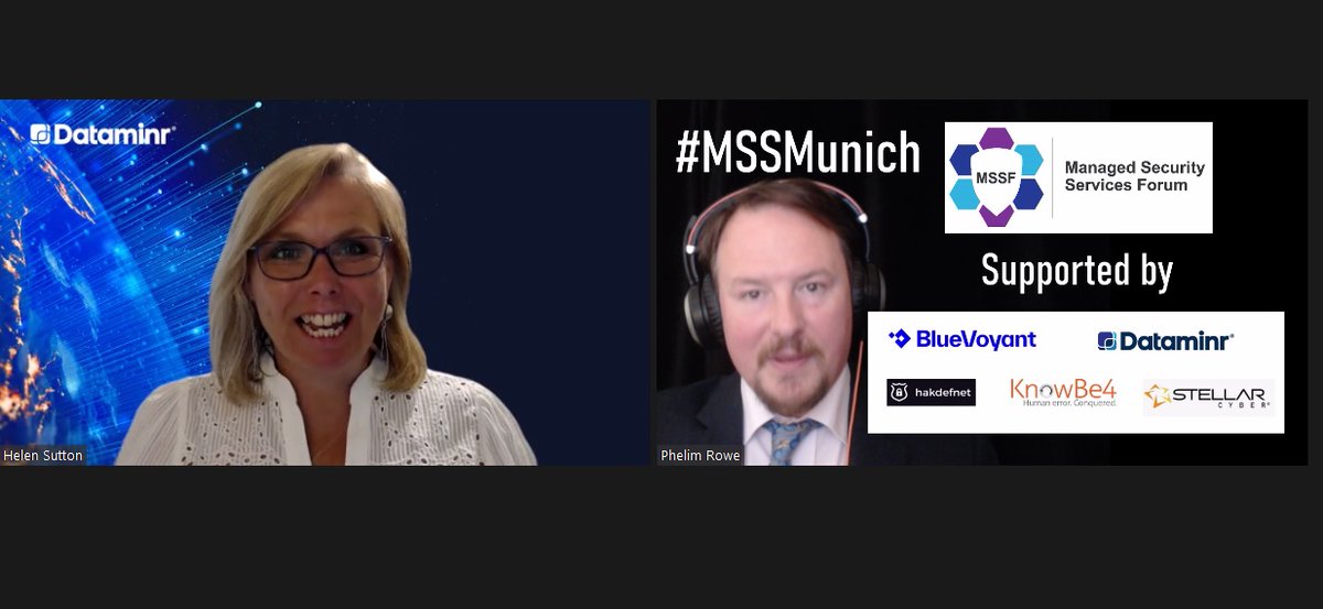 CtgIntelligence's tweet photo. A great pleasure to welcome @HelenHFS to talk about real-time information in a converged security setting at the Fourth Annual #MSSMunich! Thank you to @Dataminr for supporting the event. #MSSNetwork #MSSConference https://t.co/gJmXAJiWHz