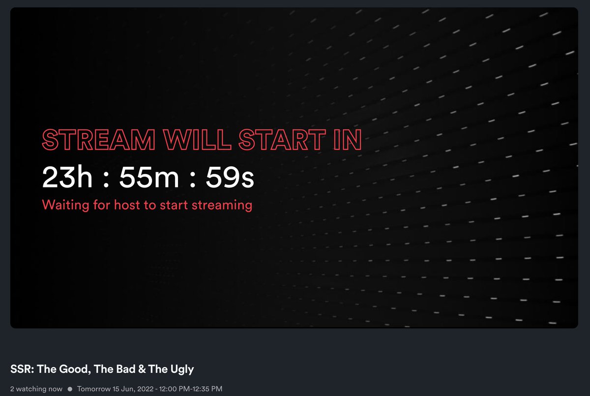 In 24 hours my presentation will be streamed <a href="/WeAreDevs/">WeAreDevelopers</a> World Congress 2022 :)