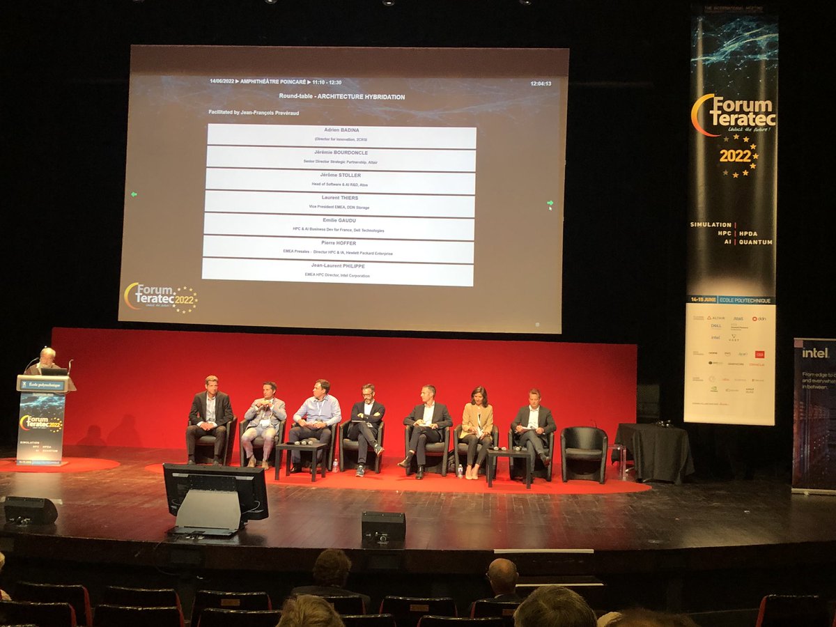 #Hybrid architecture for the future of #HPC, challenges &amp; answers? Roundtable discussion at #Teratec2022 with insiders
