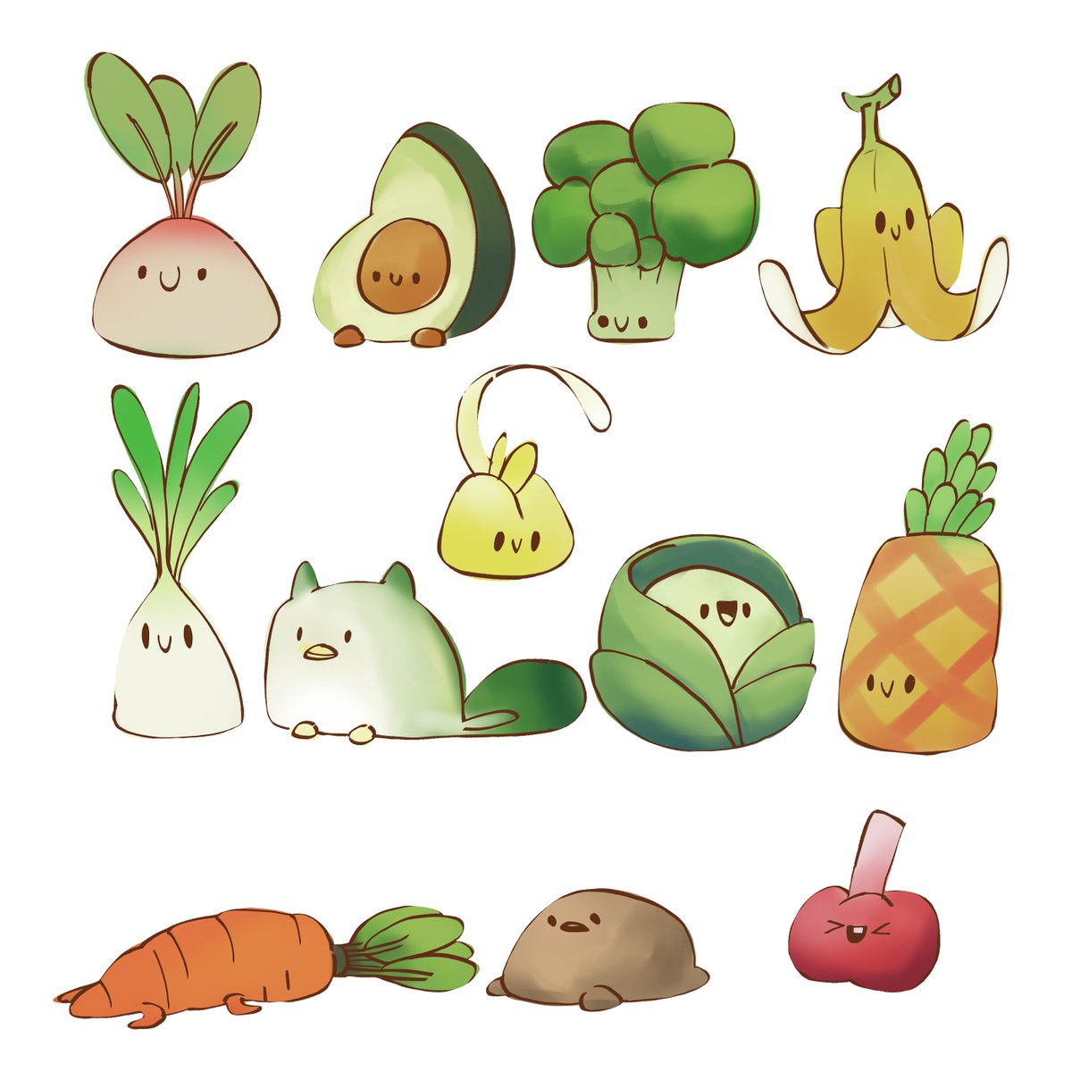 Mom: Eat your vegetables please

The Vegetables:
#petitisland #indiegame