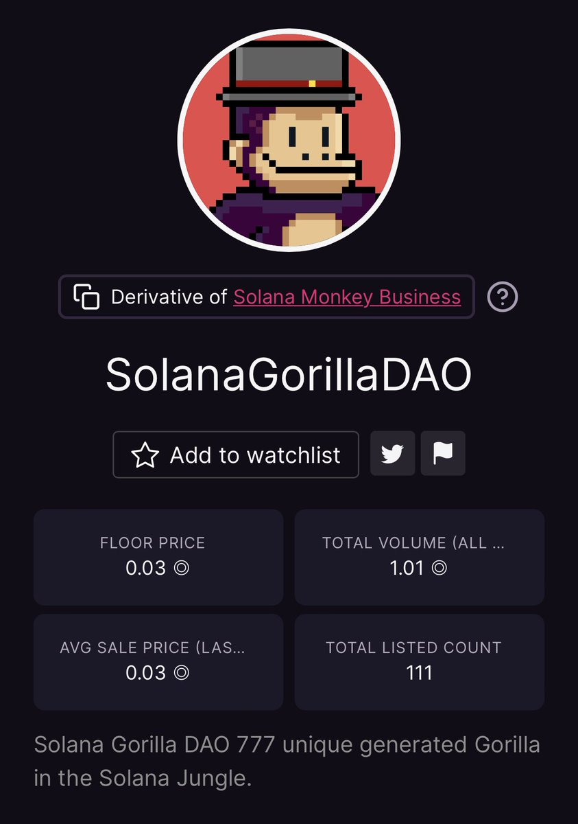 SolanaGorillaDAO - SOLDOUT! tweet media