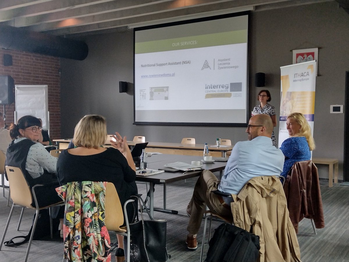 Merging two innovative #interreg projects? Why not? Last week during the <a href="/ITHACA_health/">ITHACA Project</a> PRGA event in Krakow I had a privilege to present #homecare social service developed within #HoCare20 pilot action in the Malopolska Region i.e. Nutritional Support Assistant by Nutricare LTD