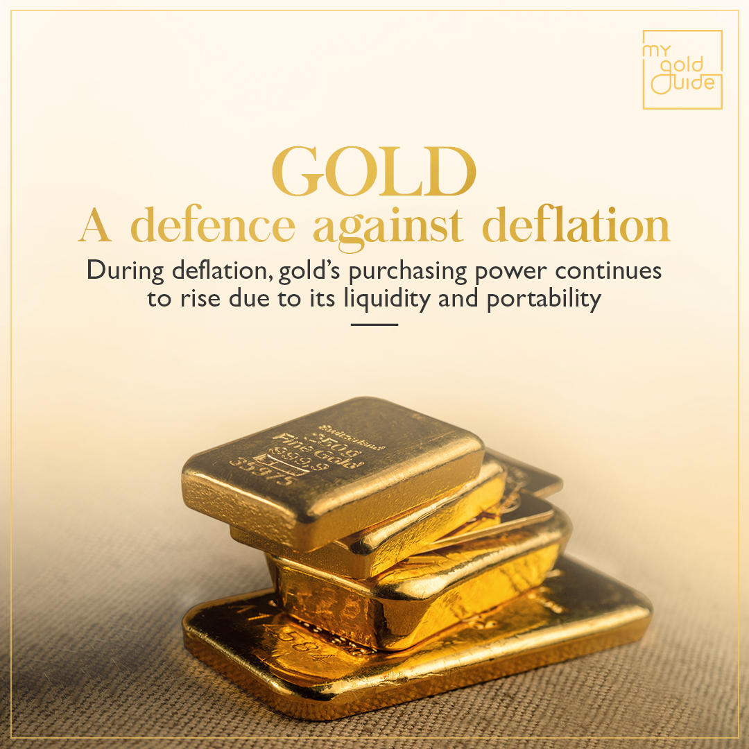 mygoldguide's tweet photo. Gold being a safe asset, people prefer to invest in it rather suffer due to deflation. In such scenarios, gold has proved to be a beneficial investment choice.
To learn more, visit - https://t.co/x9mgclqINn
#Gold #FriendInCrisis #Investment #MyGoldGuide https://t.co/OfJ50sZ5ku
