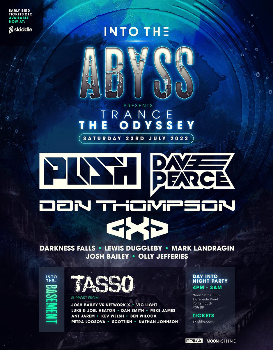 Looking forward to joining ⁦<a href="/MikePush/">Push aka プッシュ</a>⁩ ⁦<a href="/DanThompsonDJ/">Dan Thompson</a>⁩ and many more 23rd July in #Portsmouth #trancefamily
