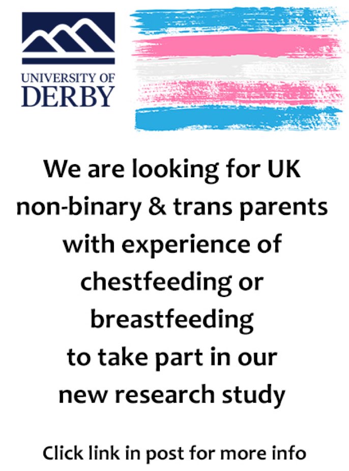 ThePenstar3's tweet photo. https://t.co/6Dj3IiFbGa this is the final call to help promote or get involved in our study. We are looking to engage with trans and non-binary parents with experience of chestfeeding or breastfeeding. https://t.co/ziUPzVWxaI
