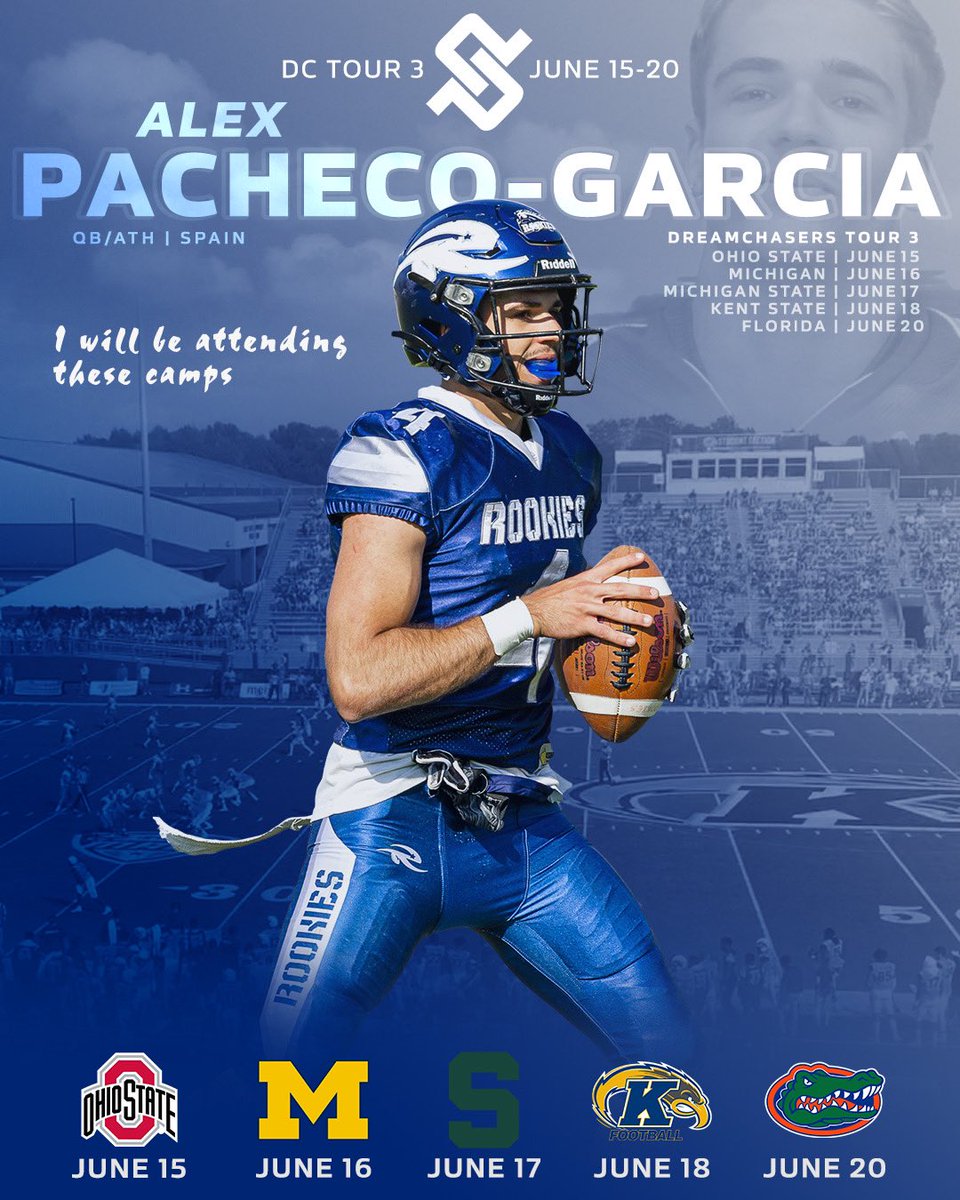 I’m excited to announce that I will be attending these camps on the DreamChasers Tour! I will be with <a href="/BCollierPPI/">Brandon Collier</a> and <a href="/PPIRecruits/">PPIRECRUITS</a>