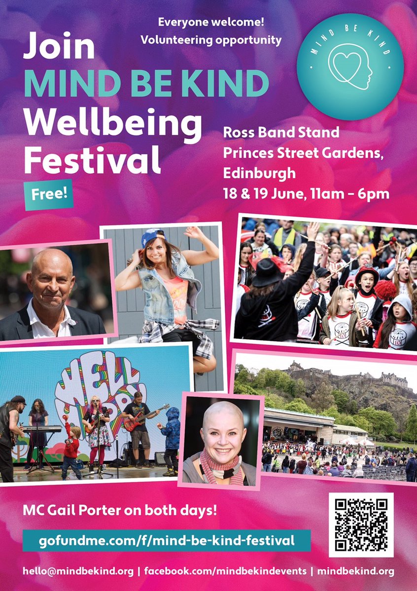 <a href="/edencommunities/">Eden Project Communities - #TheBigLunch 🎉</a> .<a href="/MindBeKind/">MindBeKind</a> is “a local grassroots organisation that aims to help the people of Edinburgh help themselves &amp; others". This weekend (18 &amp; 19 June) they are holding a Wellbeing Festival. 

Find out more mindbekind.org/event-informat…

#MonthOfCommunity