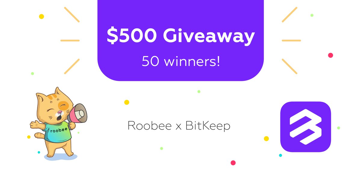 🔥$500 $ROOBEE #GIVEAWAY

Let's celebrate the listing of $ROOBEE on BitKeep!
To enter:
✅ Follow <a href="/Roobee_invest/">Roobee</a>
✅ Follow <a href="/BitKeepDaily/">Girl Gone NFT</a>
🔁 Retweet this tweet

Leave your BEP20 $ROOBEE wallet address in the replies
Each of the 50 lucky winners will receive $10 in $ROOBEE
#BNBChain