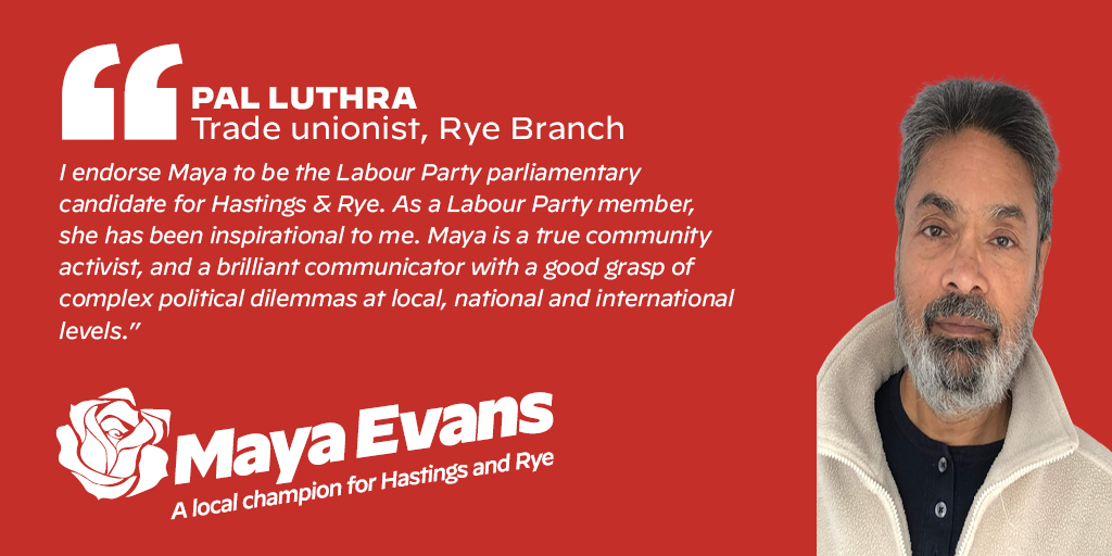 Thank you to Pal Luthra a member of Rye Branch for this endorsement!