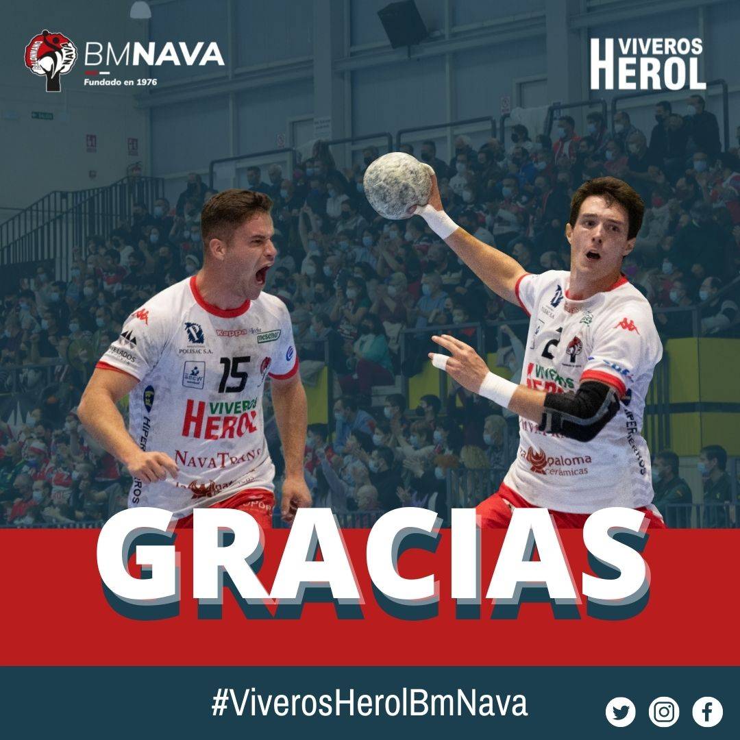 Rodrigo Pérez y Filip Vujovic 🇲🇪, la garra y el corazón del #ViverosHerolBmNava en los últimos años, no continuarán la próxima temporada.

Gracias por todo lo que nos habéis dado y suerte en el futuro. 🙌🏼

#GuerrerosNaveros 🔴⚪