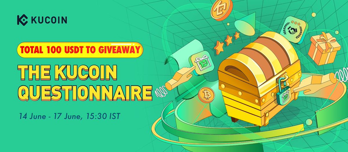 KucoinIndia's tweet photo. 🌟KuCoin Questionnaire; Community Survey!

✨Take the community survey by answering simple questions related to KuCoin.

💰Rewards: 100 $USDT Giveaway.

💸10 random winners, 10 $USDT each.

🔸Like, Retweet &amp; Follow
🔸Fill https://t.co/ma53me2n9L
🔸Join https://t.co/lPeBd1Tc2h https://t.co/Cy0NcN8jny