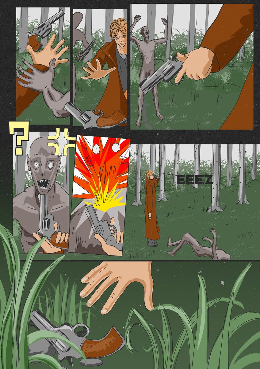 rustysartwork's tweet image. My first comic strip I had produced, need to revisit this ...