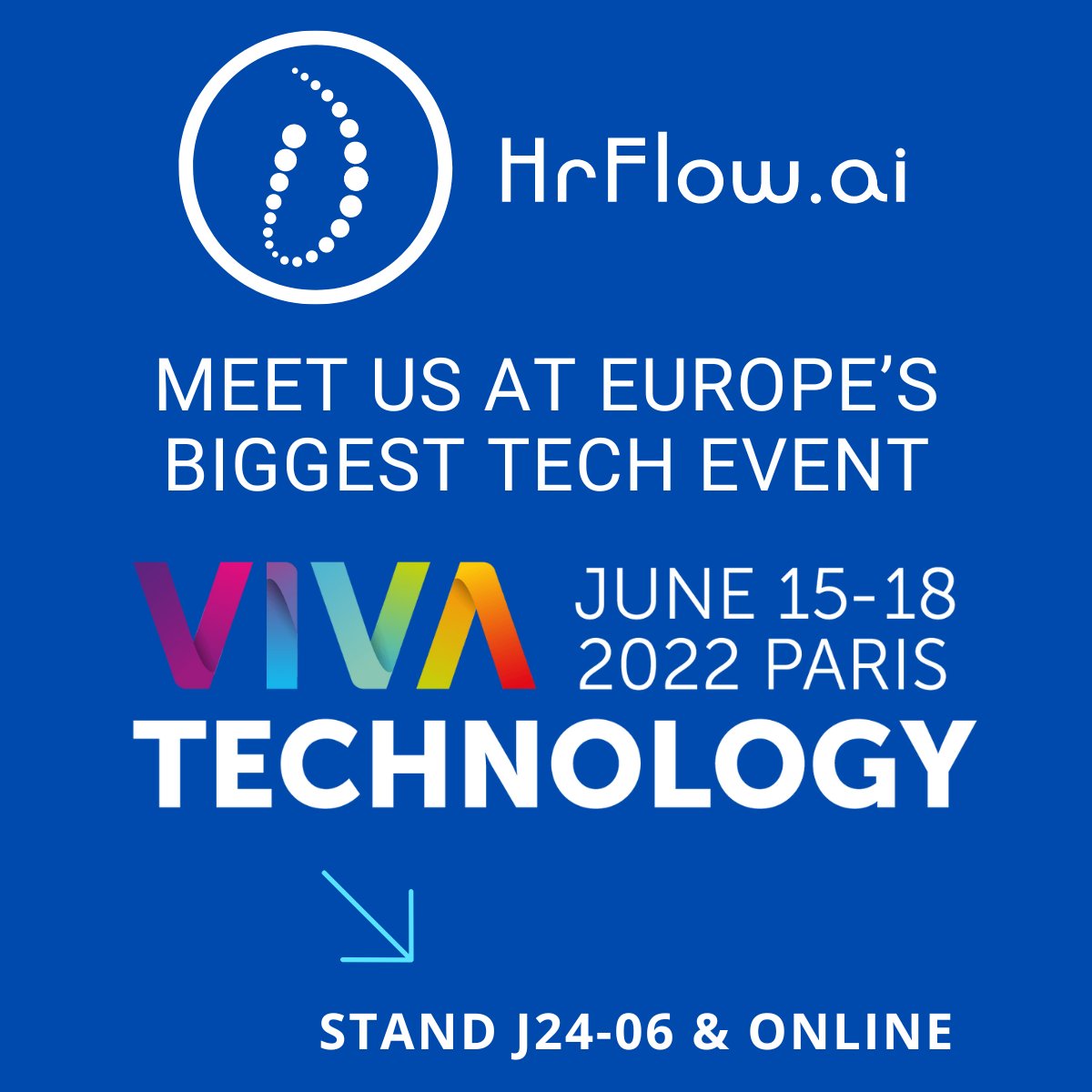 HrFlow.ai will be on <a href="/VivaTech/">VivaTech</a> with our awesome partner @Manpowergroup. Meet us  to discover how HrFlow.ai is solving unemployment one API at a time by helping staffing agencies, HrTech, and large employers thrive with their talent and workforce data.